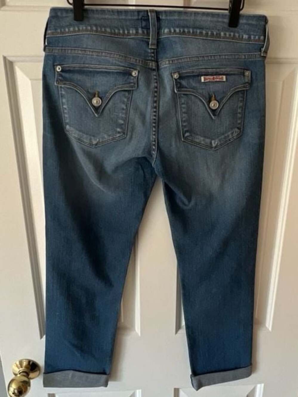 Hudson Ginny Straight Ankle With Cuff Jeans 29 - Picture 4 of 12